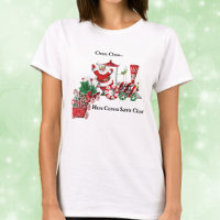 Hier kommt Santa on Candy Train mit Buchstaben