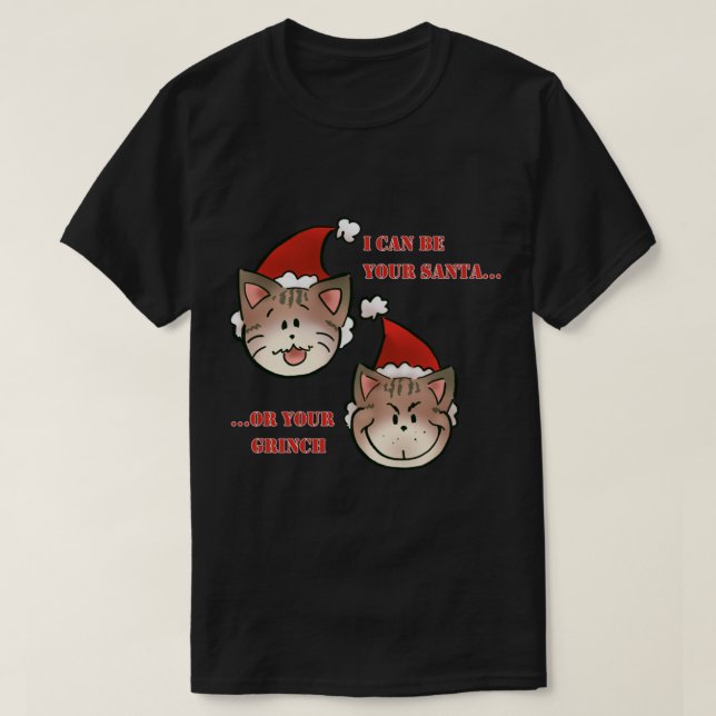 HIER KOMMT SANTA PAWS - CHRISTMAS DOG DESIGN BY IS T-Shirt (Design vorne)