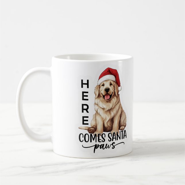 Hier kommt Santa Paws Kaffeetasse (Links)