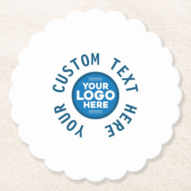 Hier können Sie Ihren Text oder Ihr Logo individue Untersetzer (Vorderseite)