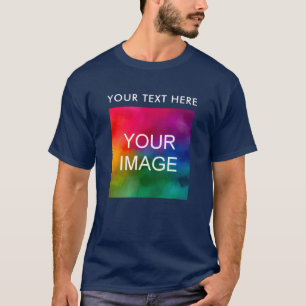 Hier können Sie Ihren Text über das Logo oder das T-Shirt