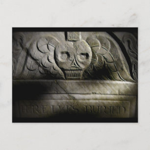 Hier Lyes Buried Postcard Postkarte