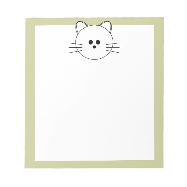 Hier Notepad "Kitty" Notizblock (Vorderseite)