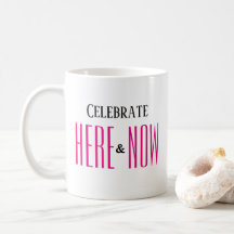 HIER & NOW Inspirational Modern Simple Pink