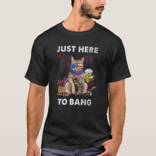 Hier nur um die USA-Flagge zu knallen Bier 4. Jul T-Shirt