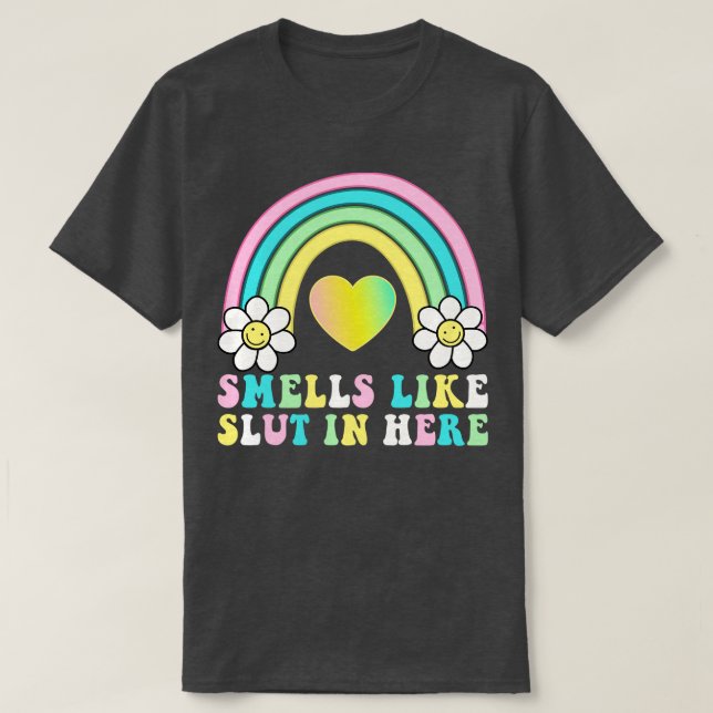 Hier riecht's T-Shirt (Design vorne)