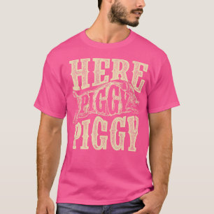 Hier Schweine Wildschwein jagen Wildschweinjäger T-Shirt