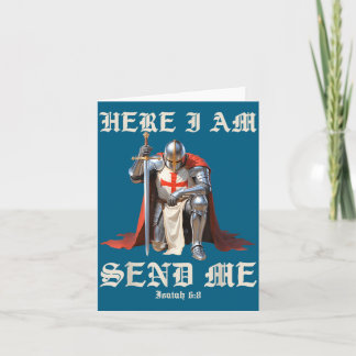 Hier Sende Ich Templer Ritter Illustration Karte