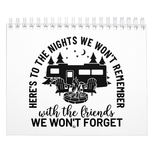 Hier sind die Nächte, an die wir uns nicht erinner Kalender (Titelbild)