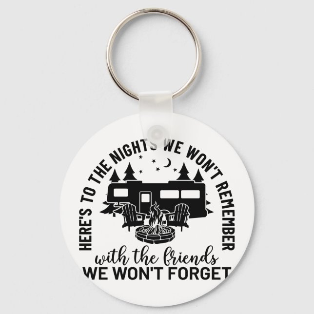 Hier sind die Nächte, an die wir uns nicht erinner Schlüsselanhänger (Vorderseite)