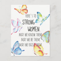 Hier sind die Strong Women Watercolor Butterflies