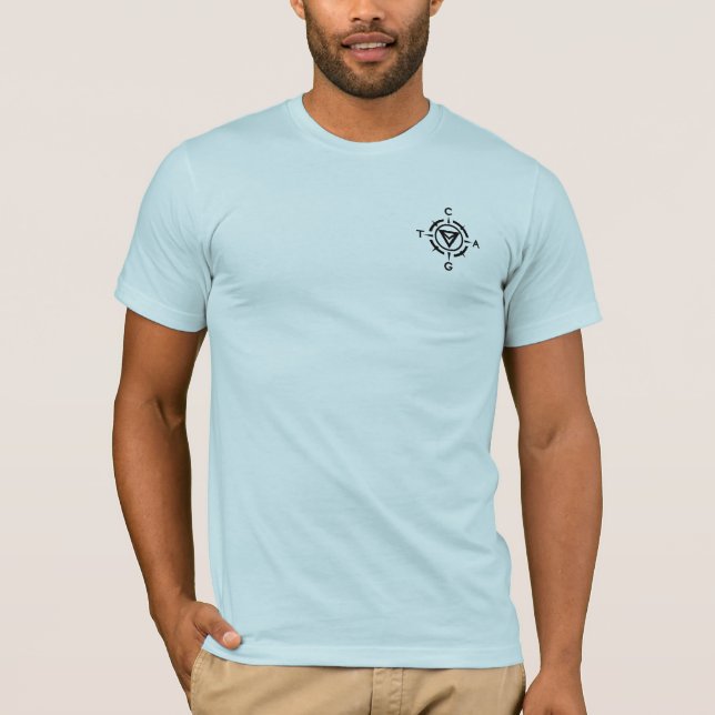 Hier sind Drachen (nur Frontseite) T-Shirt (Vorderseite)