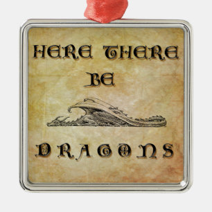 Hier sind Drachen Ornament Aus Metall