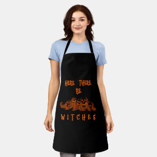 Hier sind Hexen Halloween Schürze