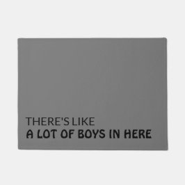 Hier sind viele Jungs Fußmatte