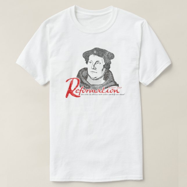 Hier stehe ich Shirt Martins Luther (Design vorne)