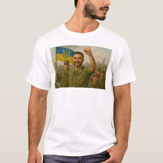 Hier übernimmt Präsident Volodymyr Zelensky die Ro T-Shirt