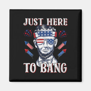 Hier, um Abraham Lincoln 4. Juli Feuer zu Bang Abr Magnet