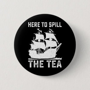 Hier, um den Tee-Funny 4. Juli verteilen Us Patrio Button