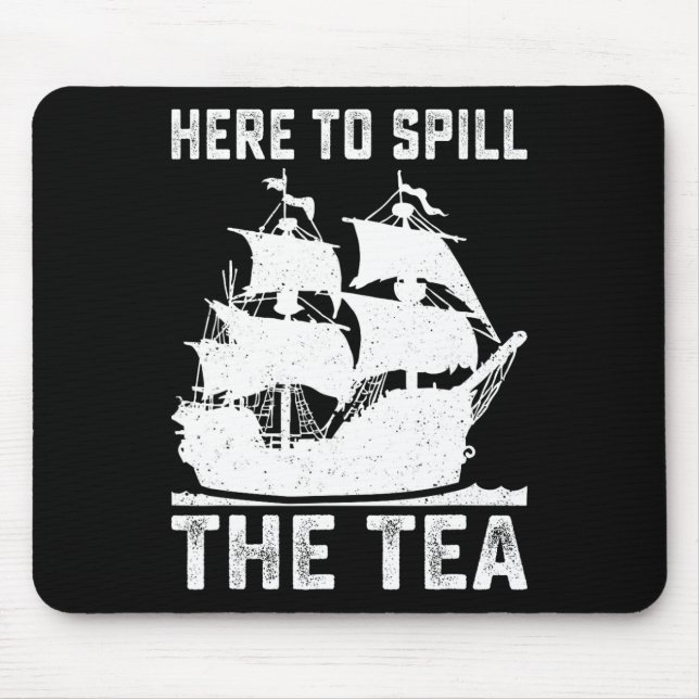 Hier, um den Tee-Funny 4. Juli verteilen Us Patrio Mousepad (Vorne)