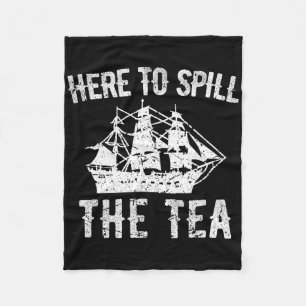 Hier, um den Tee Spill 4. Juli Us Patriotic Pri Fleecedecke