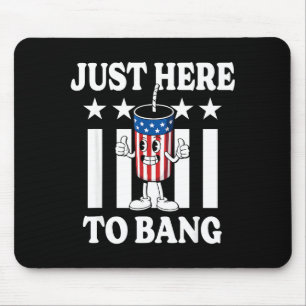 Hier um lustig patriotisch 4. Juli Feuerwerk zu kn Mousepad