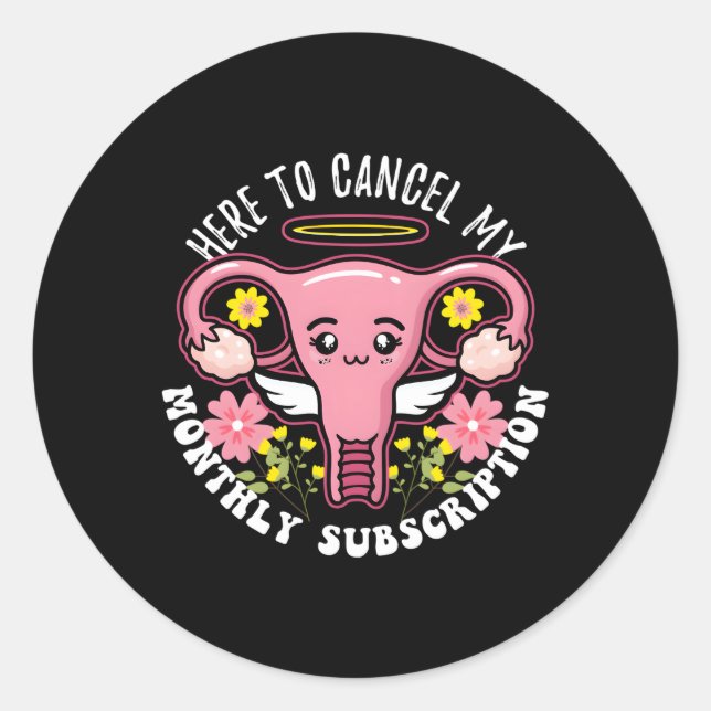 Hier, um mein monatliches Abonnement für Survivo a Runder Aufkleber (Vorderseite)