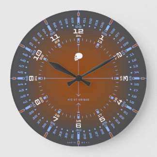 Hier und überall große wanduhr