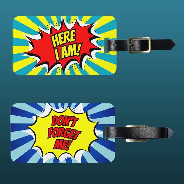 Hier vergesse ich mich nicht, Comic Gepäckmarke Gepäckanhänger (Von Creator hochgeladen)
