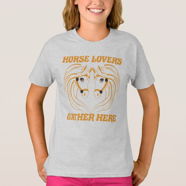 HIER VERLIEREN SICH DIE HORSLOVERE. T-Shirt (Vorderseite)
