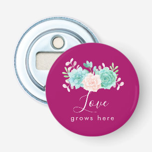 Hier wächst die inspirierende Liebe von Zitaten Flaschenöffner