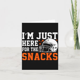 Hier wegen der Snacks American Football lustige Fr Karte