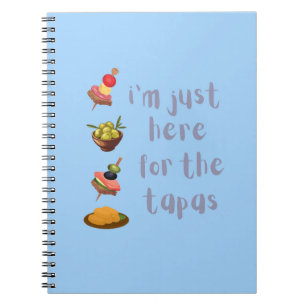 Hier wegen der Tapas Notizblock