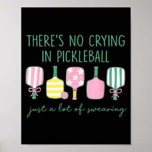 Hier wird nicht geweint, Pickleball, Sporthumor Poster