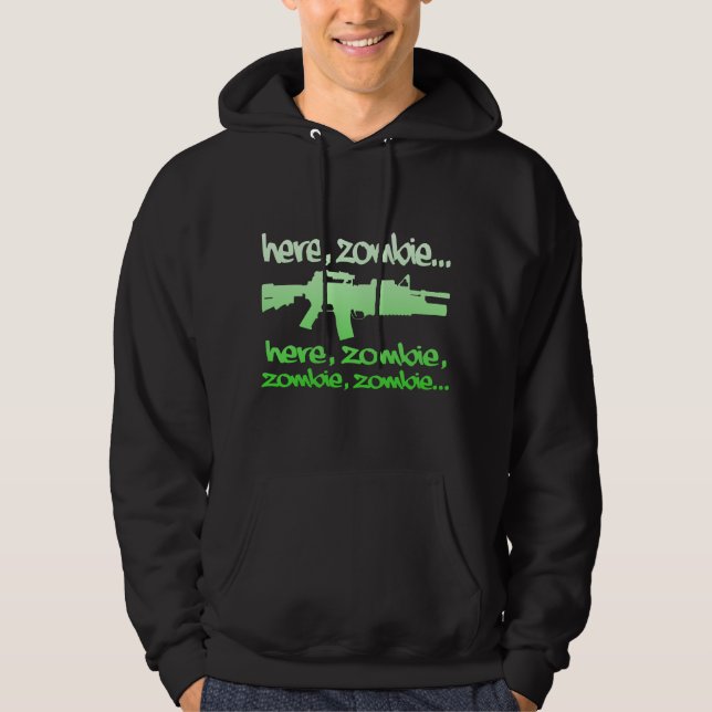 Hier Zombie-Zombie… Hoodie (Vorderseite)