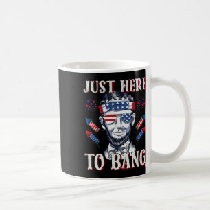Hier zu Bang Abraham Lincoln 4. Juli Feuerwerk Kaffeetasse