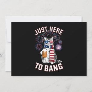 Hier zu Bang USA Flag Bierkatze Lover 4. Juli Einladung