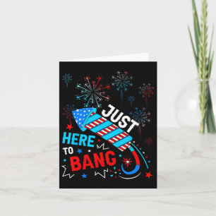 Hier zum Bang lustigen 4. Juli Unabhängigkeitstag Karte