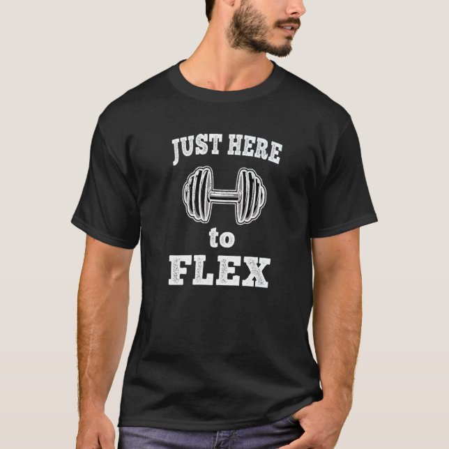 Hier zum Flex Gym Bodybuilder Fitness Workout T-Shirt (Vorderseite)