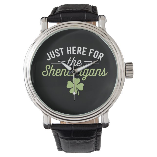 Hier zum Shenanigans St Patrick's Day Armbanduhr (Vorderseite)