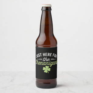 Hier zum Shenanigans St Patrick's Day Bierflaschenetikett