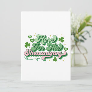 Hier zum Shenanigans St Patrick's Day Feiertagskarte