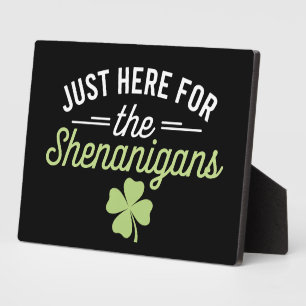 Hier zum Shenanigans St Patrick's Day Fotoplatte