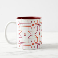 Hieroglyph Abstrakte Muster Tasse