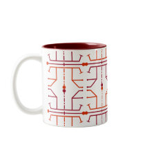 Hieroglyph Abstrakte Muster Tasse