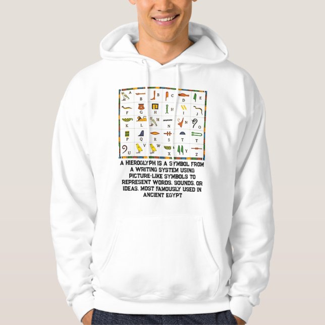 Hieroglyph Hoodie (Vorderseite)