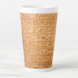 Hieroglyphe Altägyptische Sprache Eingravierter Te Milchtasse