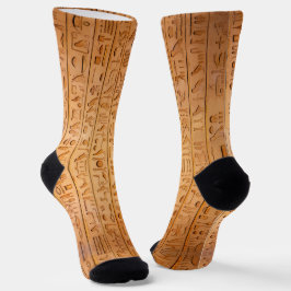 Hieroglyphe Altägyptische Sprache Eingravierter Te Socken