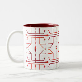 Hieroglyphen Abstract Pattern Tasse