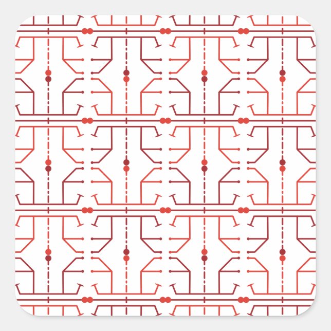 Hieroglyphen abstraktes Muster Aufkleber (Vorderseite)
